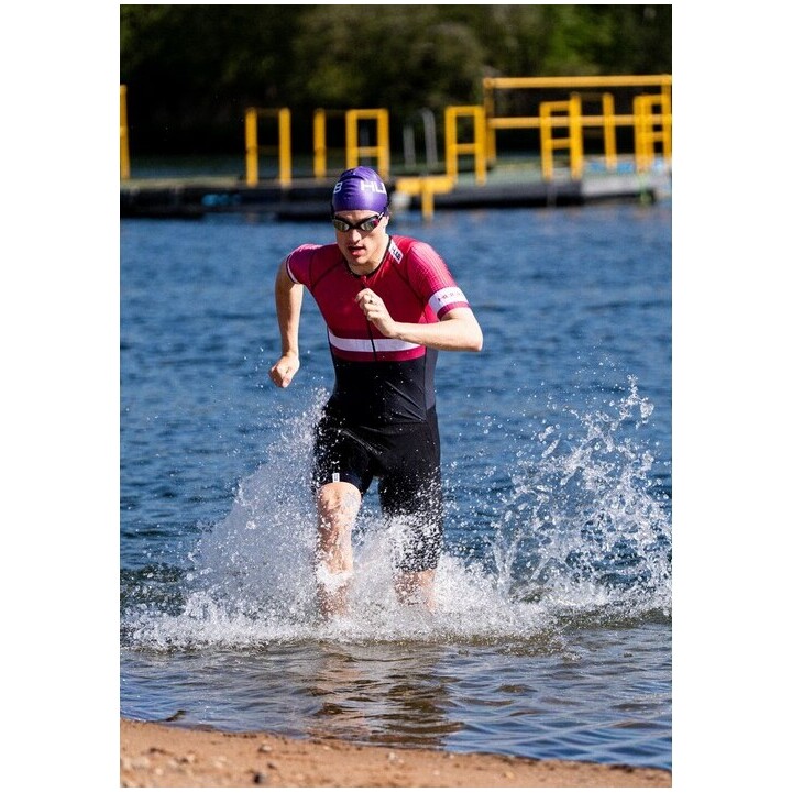 2026 HUUB Mens Tri Band Pro Tri Suit TRIBPTSBW - Burgandy / Wine